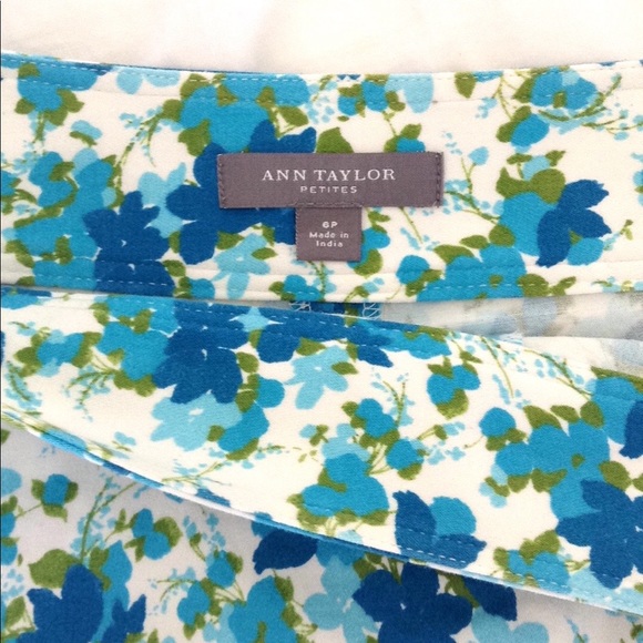 Ann Taylor Blue Floral Skort, Sz 6 Petite NWOT - Picture 5 of 7